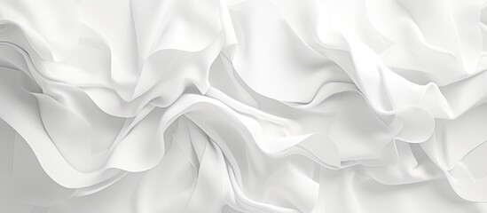 Soft White Fabric Textile Background for Elegant Design Concepts and Product Showcases