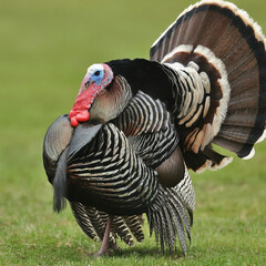 country vulture in the grass