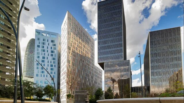 skyscrapers and towers in Barcelona's tech district