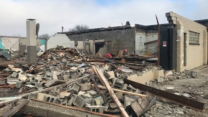 abandoned bowling alley demolition tear down © fastfilms