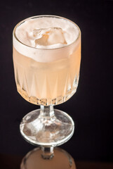 Grapefruit tequila sour cocktail