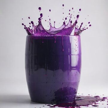 splash ow paint on a barrel
