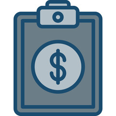 Clipboard Line Filled Grey