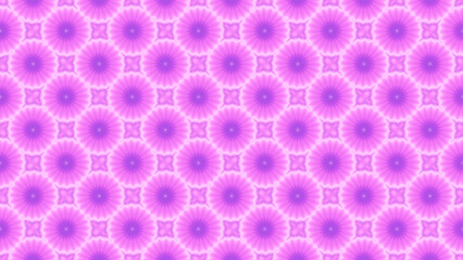 Retro pattern with shape of flower repeated element. Abstract pastel background with soft colors cute cartoon anemones. White, light pink, lilac, lavender vintage floral ornament. Girl's holiday decor