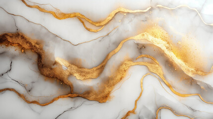 Texture of stone, Texture of the wall, Natural White And Gold Marble Texture background, Generative AI