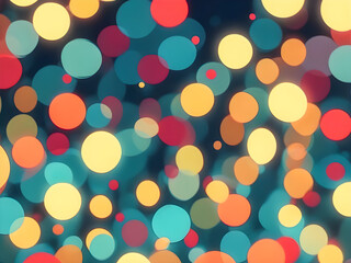 abstract background with colorful bokeh defocused lights and stars