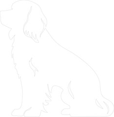 Clumber Spaniel outline