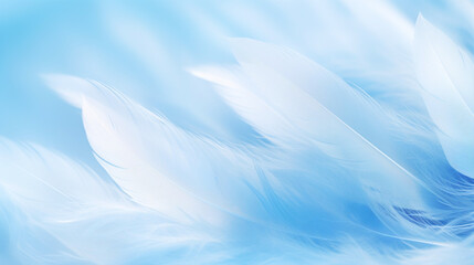 Fototapeta na wymiar Light Blue Feather Texture, Soothing and Delicate, for Soft Backgrounds with Copy Space