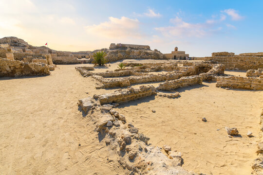 The ancient Qal'at al-Bahrain, also known as the Bahrain Fort or Portuguese Fort, is an archaeological site located in Karbabad, Bahrain, on the coast of the Persian Gulf.