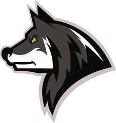 wolf logo design, wolf mascot logo, Tribal Wolf Tattoo,wolf head illustration vector drawing, Brave wolf head mascot Logo design. Vector Template Illustration Design. Mascot Brave wolfy Logo design