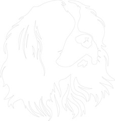 King Charles Spaniel outline