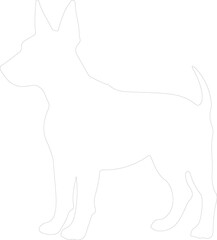 Miniature Bull Terrier outline