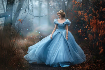 Enchanting portrayal of Cinderella, the beloved fairy tale character