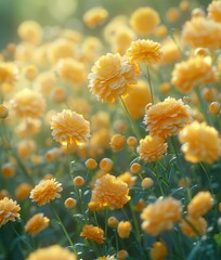 gelbe Blumen, AI Generative