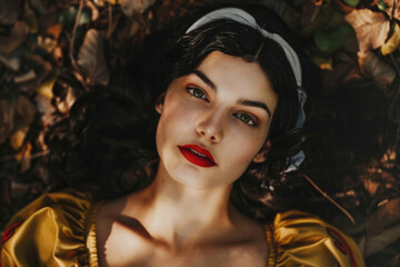 Captivating portrayal of Snow White, the beloved fairy tale character