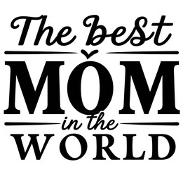 Playful Typography Vector with Mother and Child