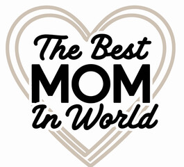 Beautiful Mom Silhouette Vector for Posters