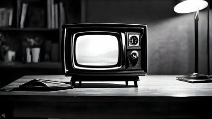Black and white, retro tv set, vintage, retro, old, TV, black n White TV, TV set, television, 