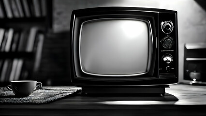 Black and white, retro tv set, vintage, retro, old, TV, black n White TV, TV set, television, 