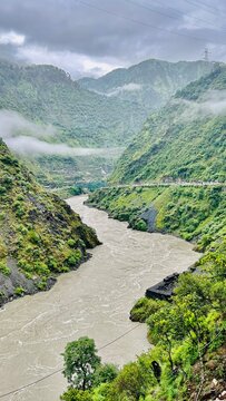 river in the mountains Ramban dam river