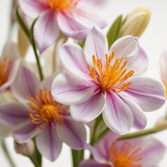 Free Photo Beautiful Colorful spring flowers on white background view closeup nature background
