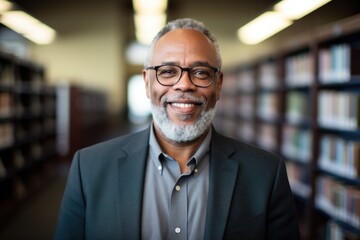 Obraz premium Portrait of a smiling senior professor