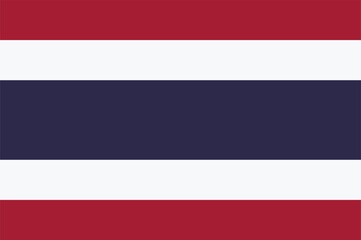 Obraz premium National Flag of Thailand, Thailand Flag, Thailand sign