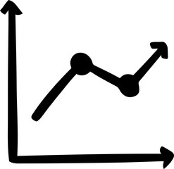 graph data sketch line icon