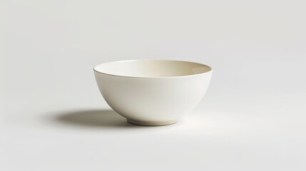 simplicity and freshness of bowl, isolated on a clean white background.
