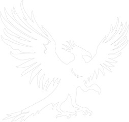 Obraz premium Archaeopteryx outline