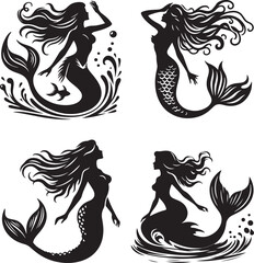 illustration of a  mermaid  