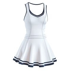 Tennis Dress isolated on white or transparent background