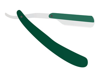 Shaving barber razor. vector illustration