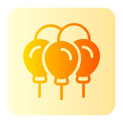 balloon gradient icon