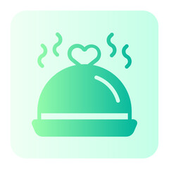 wedding dinner gradient icon