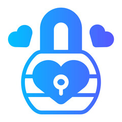 padlock gradient icon