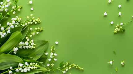 Lily of the Valley color background - 752487502