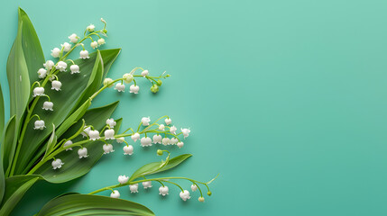 Lily of the Valley color background - 752487525