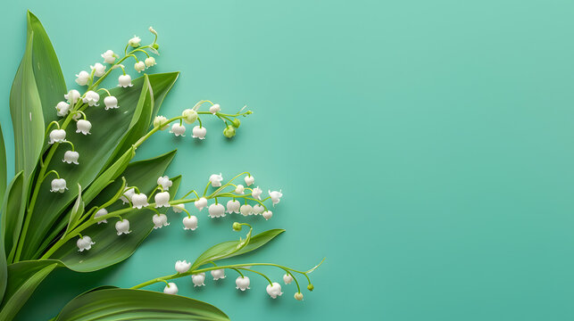 Lily of the Valley color background