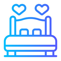 bed gradient icon