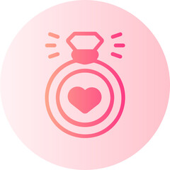 engagement ring gradient icon