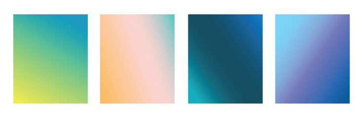 Naklejka premium set of abstract modern background. gradient color banner. modern design template for poster, flyer, cover, wallpaper, brochure, card.