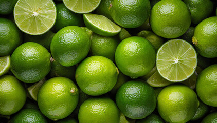 Limonki, zielone owoce tło