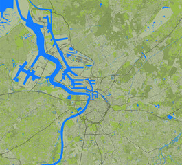 City map of Antwerp, Belgium