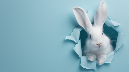 Obraz premium white rabbit
