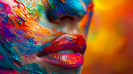 Infuse your art with vibrant colors to evoke emotion and energy Close up