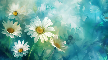 Daisies background nature graphics flower