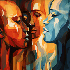 abstract portrait 