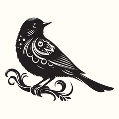 Bird Silhouette Illustration Vector Design