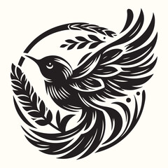 Bird Silhouette Illustration Vector Design